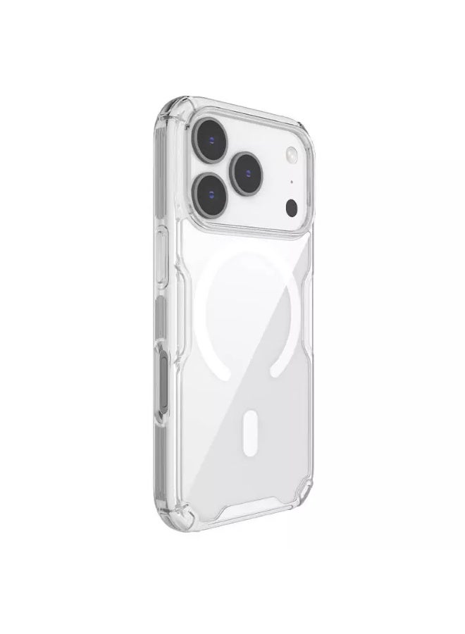 Nillkin Nature TPU Pro Magnetic MagSafe Case for iPhone 17 Pro (6.3", 2025) – Transparent Soft & Hard Hybrid Shockproof Cover - Image 5