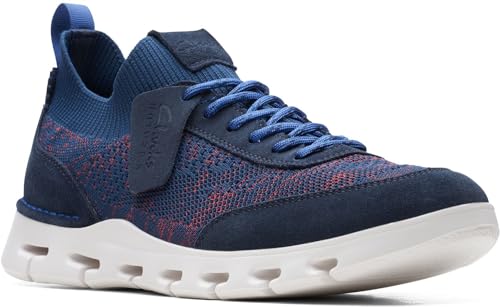 Clarks Men's Nature X Go Sneaker, Navy Combi, 9.5 - Image 3