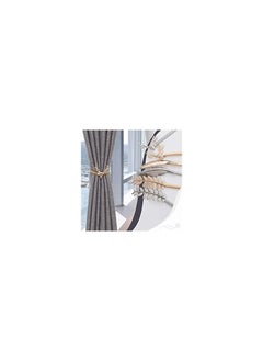 Spaceshoop Curtain Buckle1pc Metal Pearl Elk Leaves Curtain Clip Curtains Holders Buckle Clips Curtain Accessories Home Decor Decorations Tools Silver Elk  - Image 2