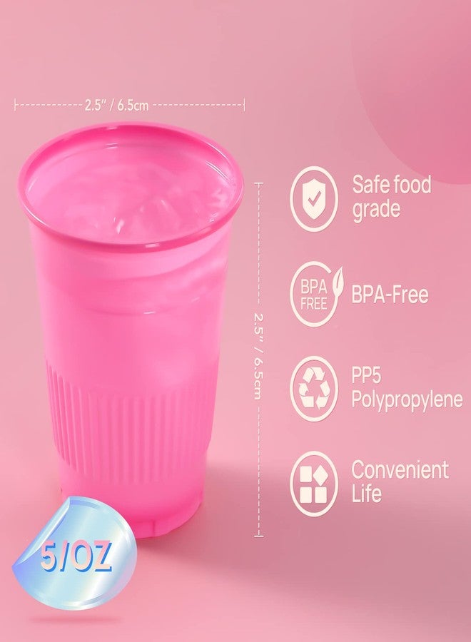 چاي ام يو أكواب أسنان JMU، 1000 كوب، أكواب غسول فم للاستخدام مرة واحدة، سعة 5 أونصات، لون وردي - Image 2