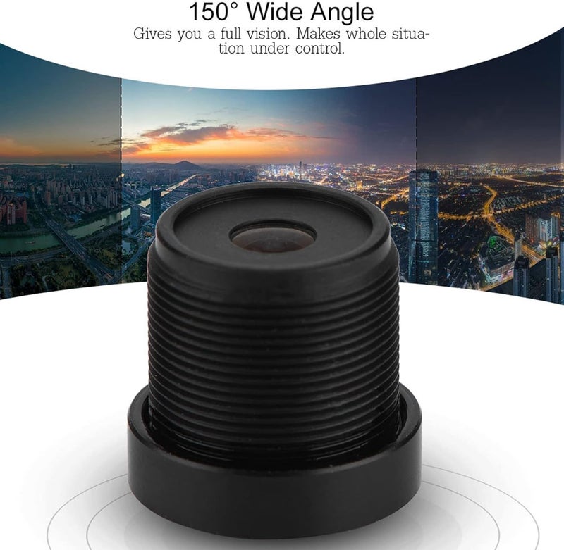 klarako 2.1mm 150° Wide Angle Camera Lens, M12*0.5 IP Camera Lens HD CCTV Lens for CCD Chips - Image 2