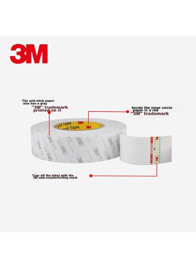 3M 3M Double-Sided Tape, Thin And Strong, Removable, No Residue, For Spring Festival Couplets, 20Mm Wide, 50M Long, 0.15Mm Thick, 9080A - Image 2
