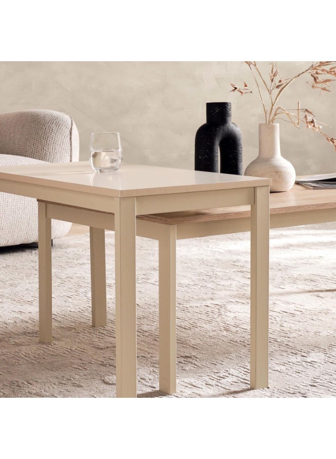 Pan Home Tommaso Coffee Table Set Of 2 Melamine - Natural & White - Image 2