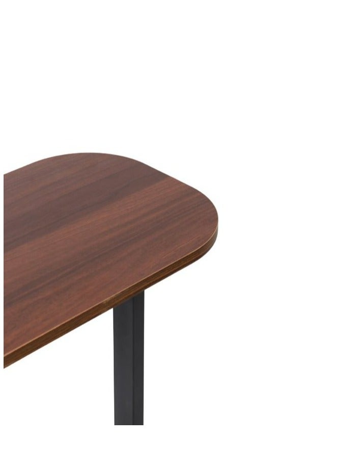 HOMEVEO Elegant multi-use side table for serving tea and coffee, suitable for the living room and office, brown  - Image 2