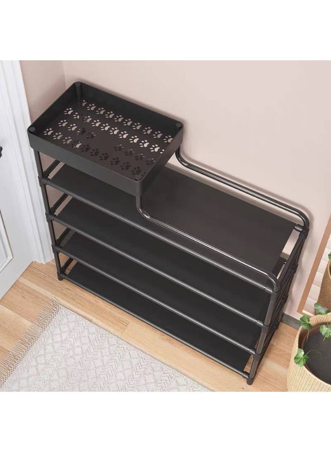 Modern 5-Tier Shoe Rack + Organizer Top Shelf - Image 2