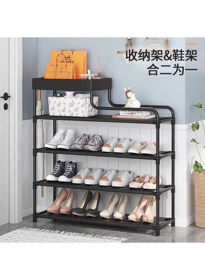Modern 5-Tier Shoe Rack + Organizer Top Shelf - Image 1
