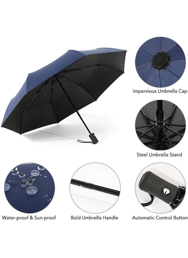 Arabest - Portable Auto Open-Close Umbrella Compact Sun Rain Sun-proof Wind-proof Umbrella For Travel Outdoor - Image 1
