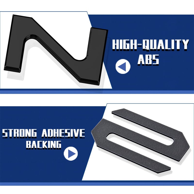 HMHN Tailgate Inserts Letters Compatible for 2022 2023 2024 2025 2026 Santa Cruz 3D Raised & Strong Adhesive Decals Letters Rear Emblem Decal Sticker Compatible for Santa Cruz Accessories-Matte Black - Image 3