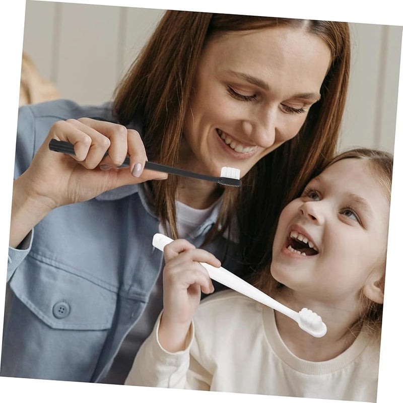 5 حزمة فرشاة أسنان ذات شعيرات ناعمة للثة تنظيف لطيف فرش سفر مدمجة - Image 3