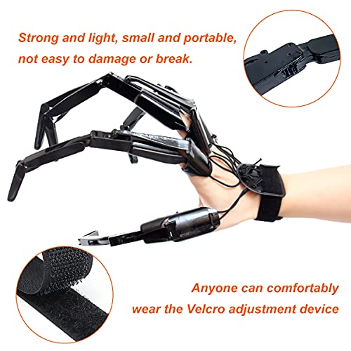 Thafikzi Halloween Gloves: Skull Fingers Articulated Devil Claws Cosplay Ghost Hands - All Finger Fit, Flexible, Black - Image 5