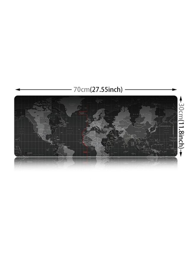 BURAQ Extended Large Anti-Slip World Map Pattern Soft Rubber Smooth Cloth Surface Game Mouse Pad Keyboard Mat, Size: 70 x 30cm  - Image 3