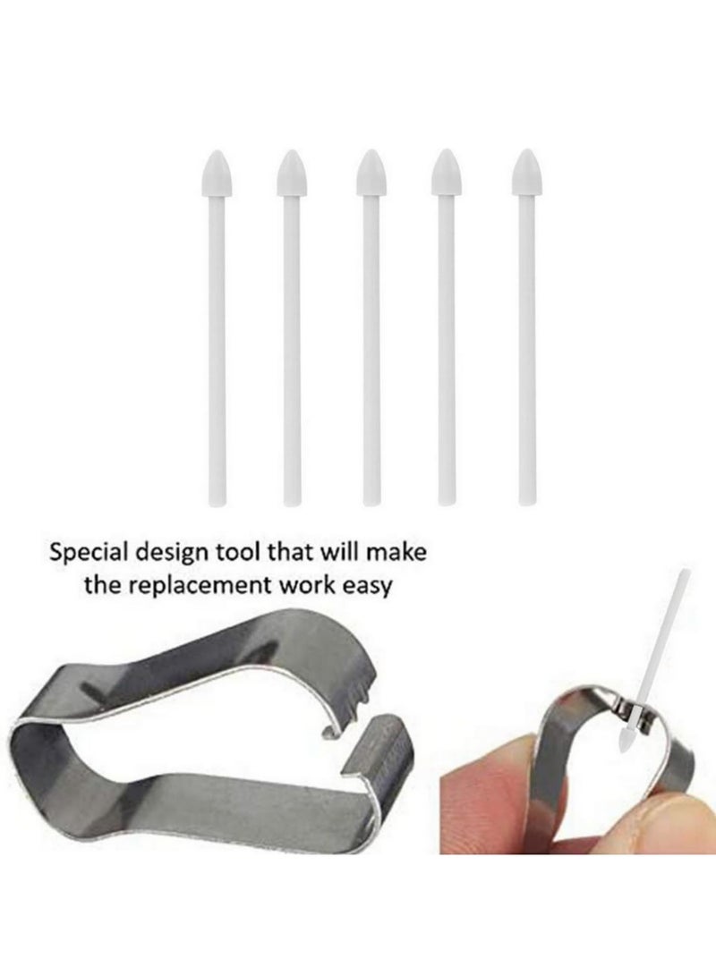 5Pcs Set Spen Stylus Refill Replacement Stylus Touch Pen Tip Substitute Nib For Samsung Galaxy Note 20 Note 10 Tab S6 Tab S7 Plus Ultra White Tips - Image 2