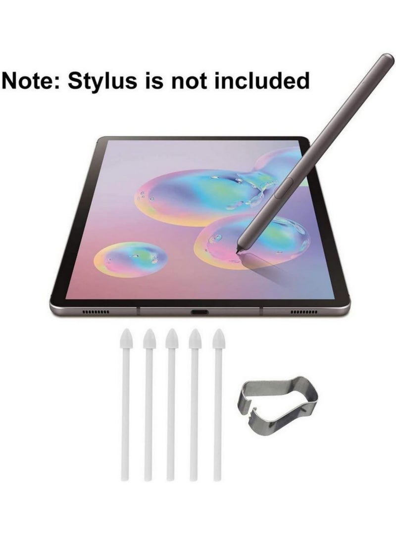 5Pcs Set Spen Stylus Refill Replacement Stylus Touch Pen Tip Substitute Nib For Samsung Galaxy Note 20 Note 10 Tab S6 Tab S7 Plus Ultra White Tips - Image 3