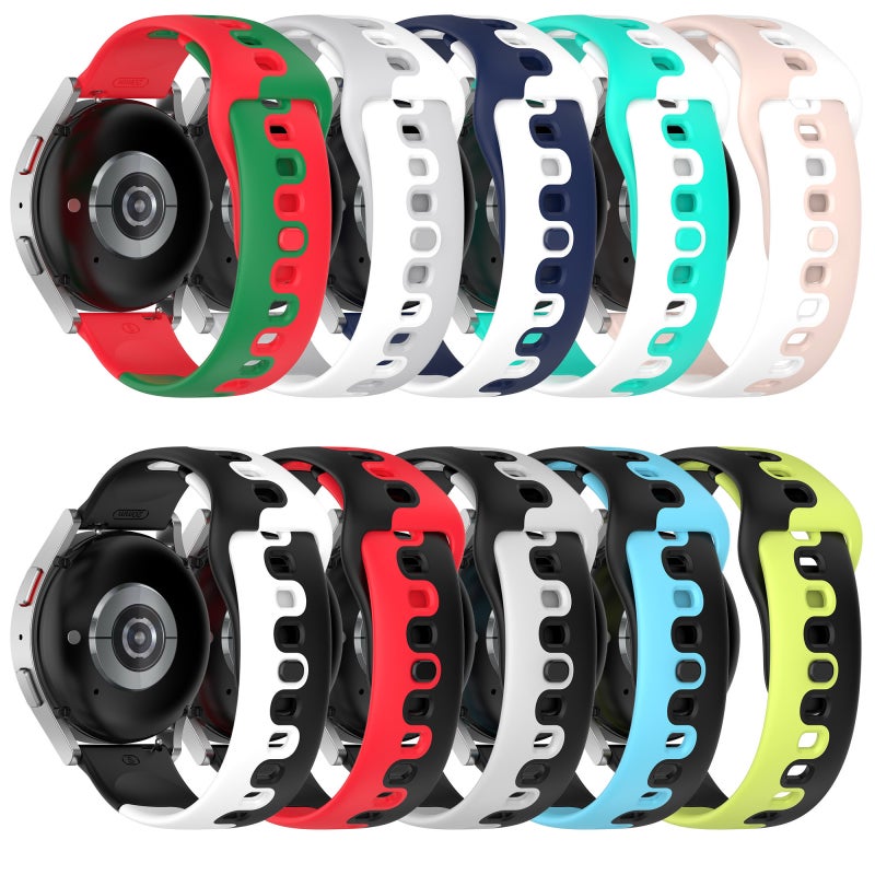 إيروريكس لساعة هواوي جي تي 3 برو 46 مم 22 مم سوار سيليكون مزدوج اللون (أسود + رمادي) - Image 4