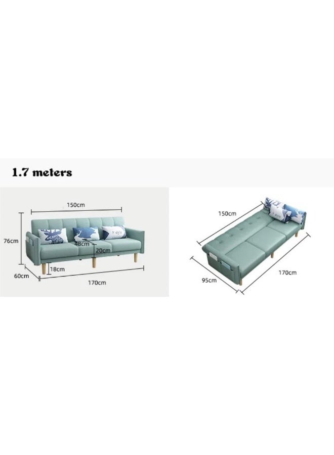 Modern 3-Seater Convertible Sofa Bed - Image 2