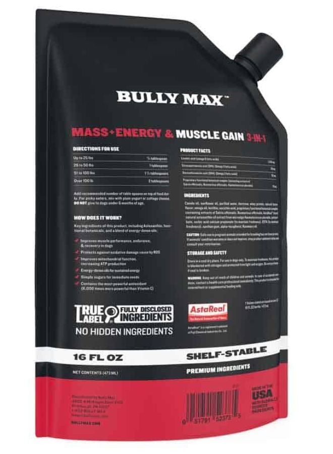 BULLY MAX 3 in 1 Liquid Muscle Gain Supplement 473 g - Image 2