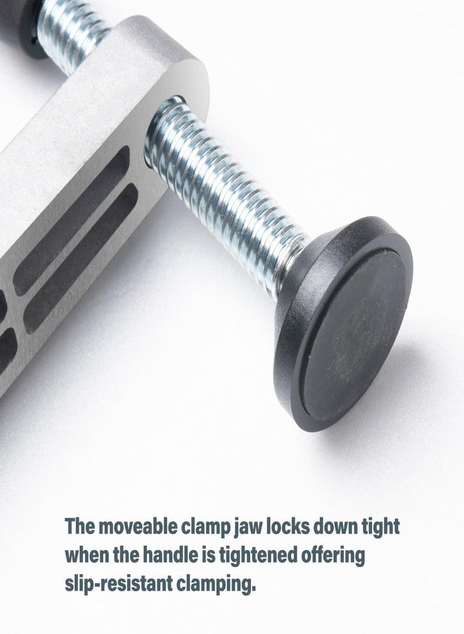 باورتيك مشبك تثبيت طاولة العمل POWERTEC 71530-P2 لأعمال النجارة، مشبك تثبيت قابل للتعديل، مشبك تثبيت طاولة لطاولة MFT بفتحة كلاب 3/4 بوصة (19 مم)، عبوة من قطعتين - Image 5