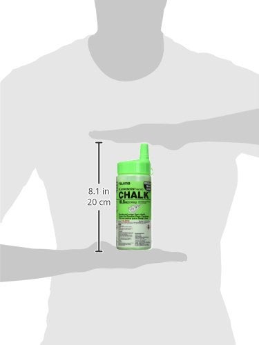 TAJIMA Micro Chalk - Fluorescent Green 10.5 oz (300g) Ultra-Fine Snap-Line Chalk with Durable Bottle & Easy-Fill Nozzle - PLC2-FG300 - Image 3