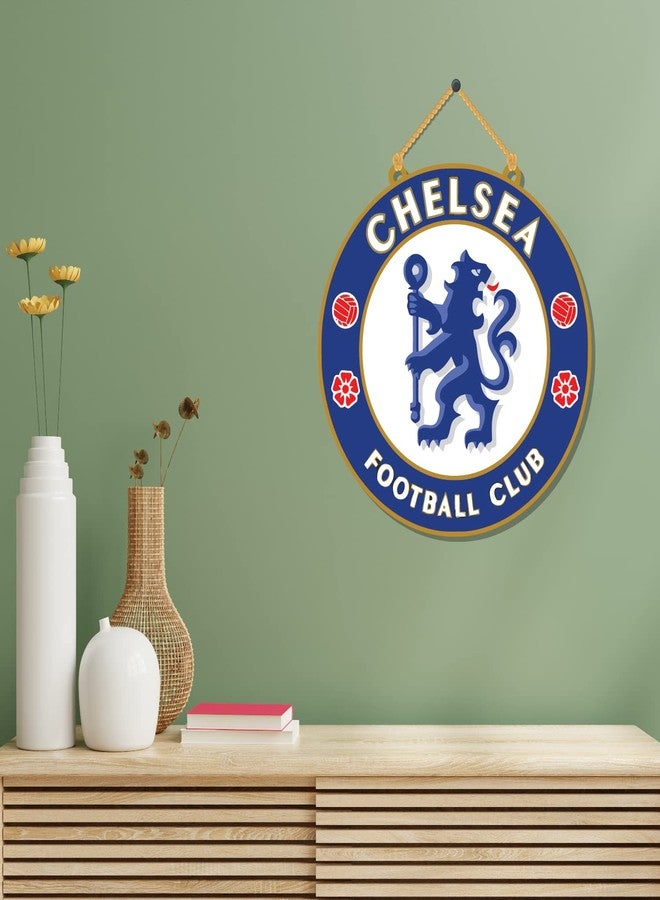 Bhai Please Chelsea Wooden Wall Decor | Hanging | Wall Art | Wooden Hanger For Living Room | Bedroom | Office - For Home Decor, Gift (Chelsea), 6 Inch - Image 3