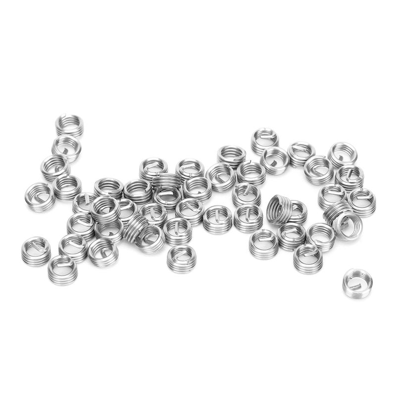 50Pcs Wire Thread Insert M3.5 x 0.6 Threaded Protection Socket Screw Bushing Repair Nut1D - Image 1