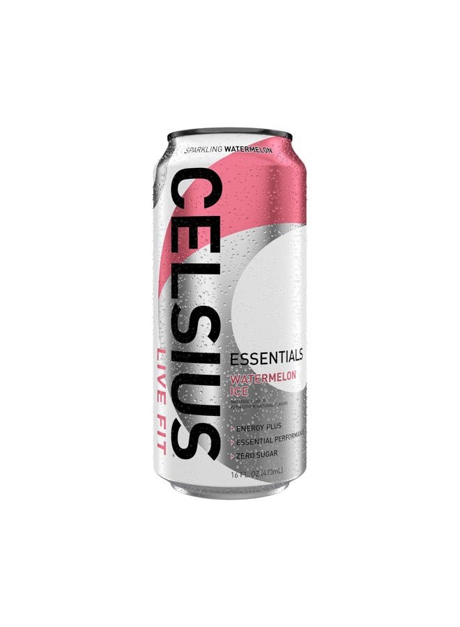 CELSIUS ESSENTIALS™ Sparkling Watermelon Ice, Sugar Free Performance Energy Drink, 16 Fl Oz (Pack of 12) - Image 5