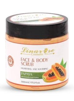 LINAROSE Papaya Face & Body Scrub - 500ml  - Image 1