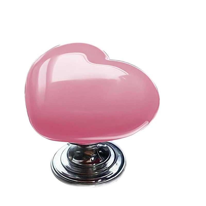 Foelony Cute Car Ignition Button Decor Cover Pink Heart Engine Start Button Decoration for Girls Women - Image 3