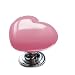 Foelony Cute Car Ignition Button Decor Cover Pink Heart Engine Start Button Decoration for Girls Women - Image 2