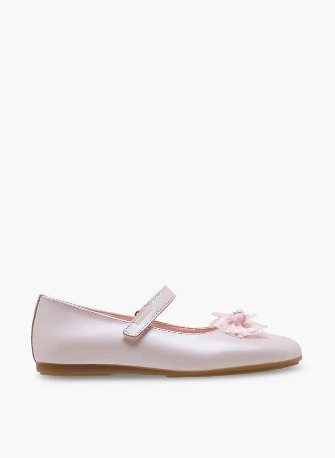 بابلوسكي Girls School Mary Jane Shoes With Bow Detail