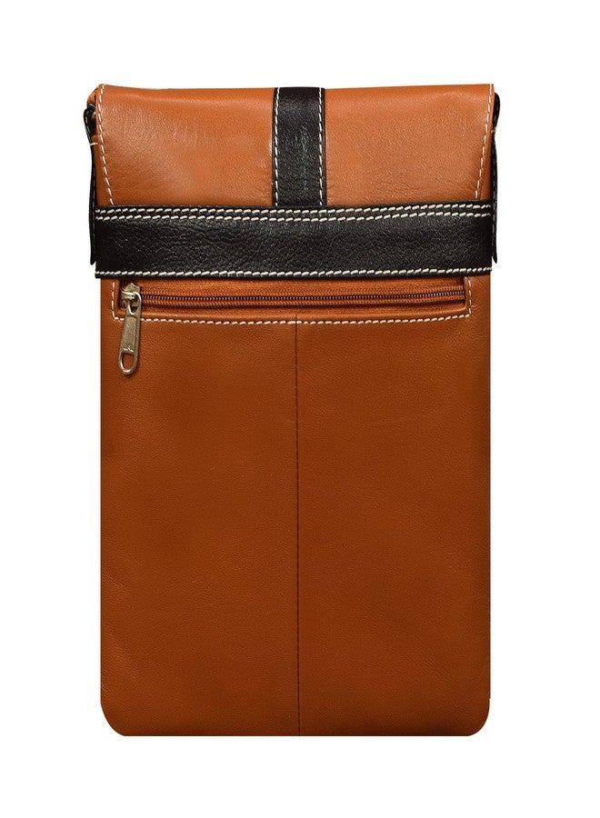 ABYS حقيبة كتف من الجلد الطبيعي من ABYS للرجال والنساء (1158TN) - Image 4