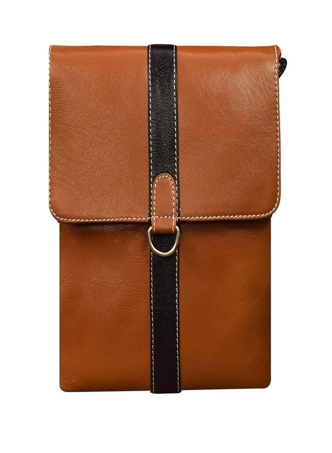 ABYS حقيبة كتف من الجلد الطبيعي من ABYS للرجال والنساء (1158TN) - Image 1