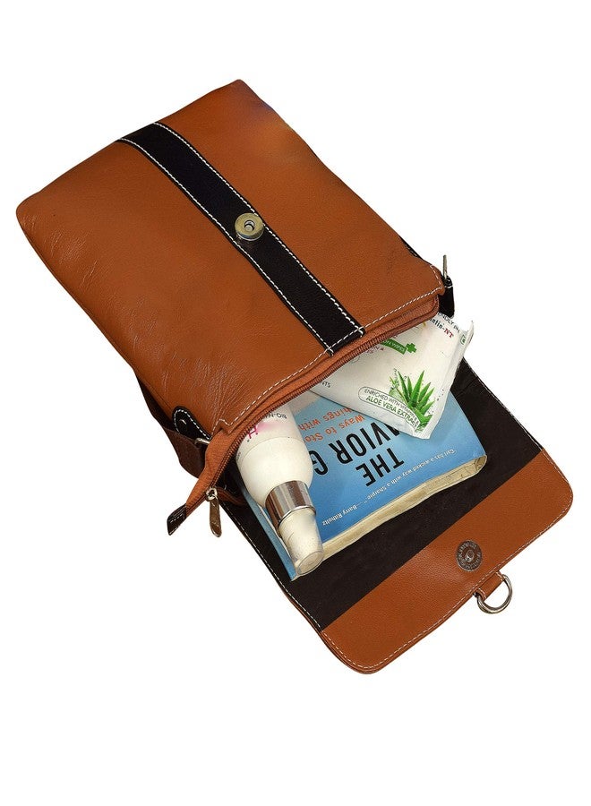 ABYS حقيبة كتف من الجلد الطبيعي من ABYS للرجال والنساء (1158TN) - Image 5