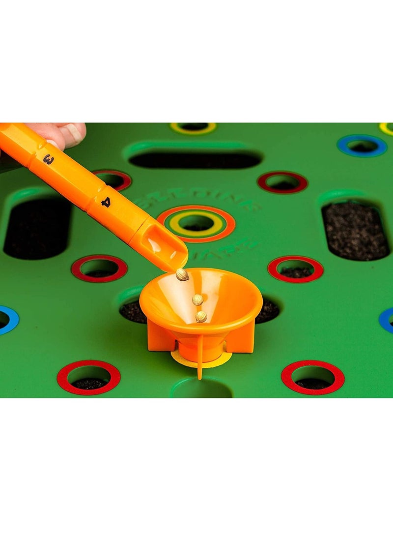 Generic - Circular tray square foot seeding template garden planting tool Easy to use seed spacing seeding template tool - Image 1