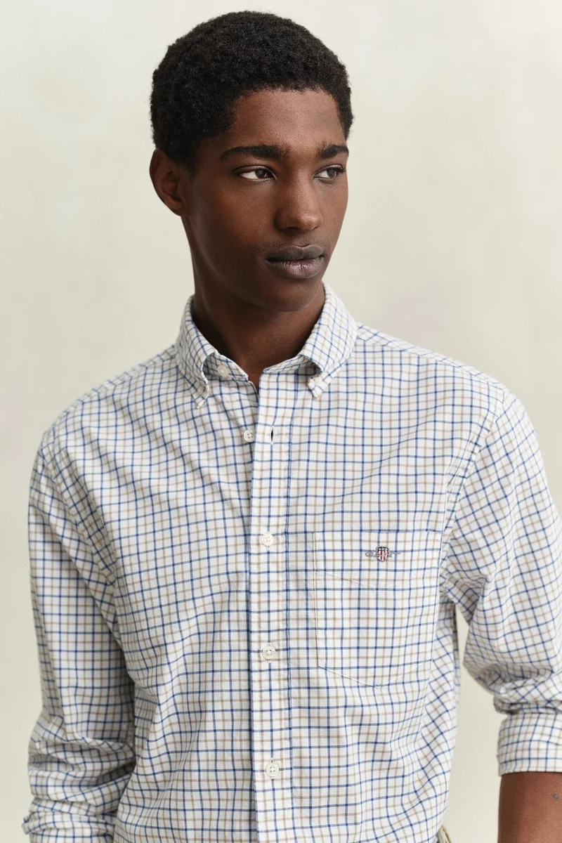 Gant  Regular Classic Poplin Check for Men | Best Price UAE
