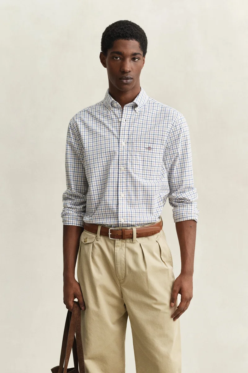 Gant  Regular Classic Poplin Check for Men | Best Price UAE