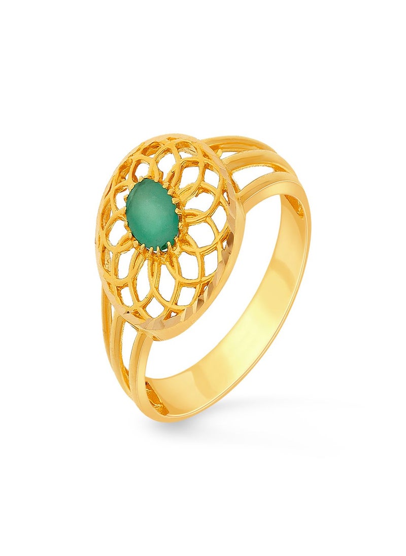 Malabar Gold and Diamonds 22 Carat 916 Purity Precia Gemstone Ring PRGGEN090RN1 for Women  - Image 1