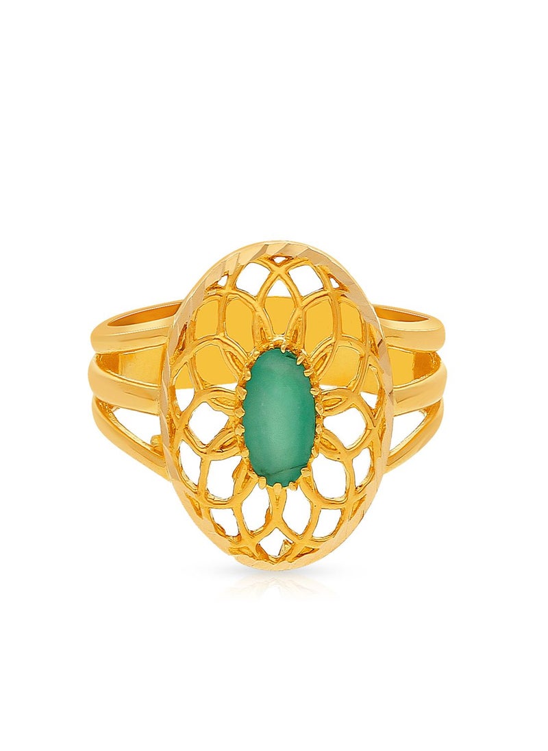 Malabar Gold and Diamonds 22 Carat 916 Purity Precia Gemstone Ring PRGGEN090RN1 for Women  - Image 2