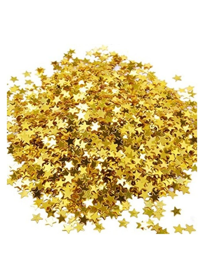 eBoot eBoot Star Confetti Star Table Confetti Metallic Foil Stars Sequin for Party Wedding Decorations, 30 Grams/ 1 Ounce (Gold)  - Image 1
