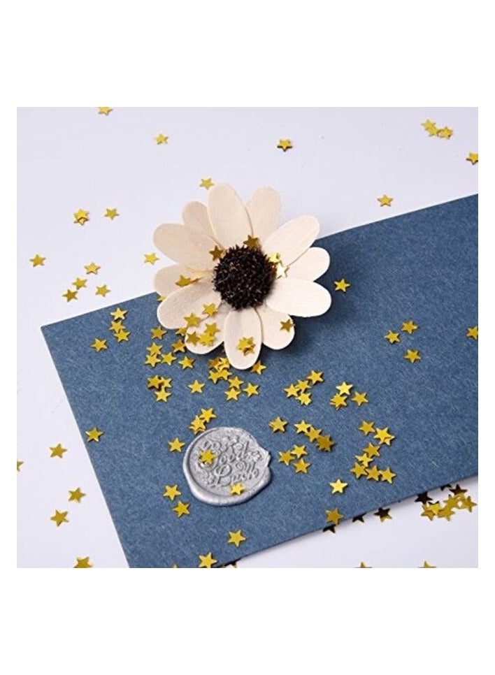 eBoot eBoot Star Confetti Star Table Confetti Metallic Foil Stars Sequin for Party Wedding Decorations, 30 Grams/ 1 Ounce (Gold)  - Image 2