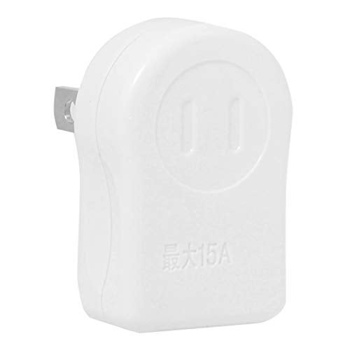 xiwai NEMA 1-15P USA Outlet Saver Power Extension Adapter 2-Prong 2 Outlets 90 Degree Up Down Angled - Image 1