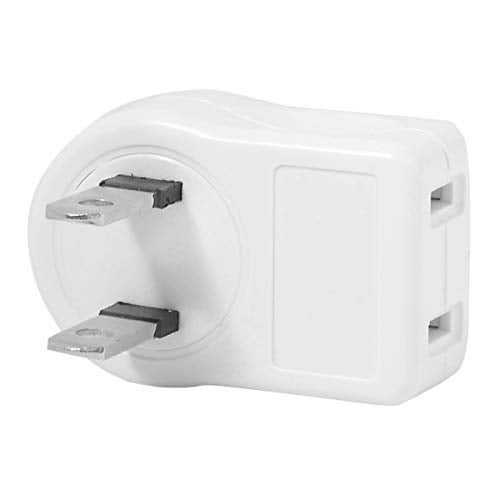 xiwai NEMA 1-15P USA Outlet Saver Power Extension Adapter 2-Prong 2 Outlets 90 Degree Up Down Angled - Image 4