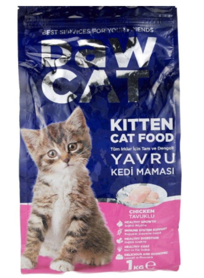 DawCat Nutrient-Rich Healthy Growth Kitten Dry Cat Food - 1kg