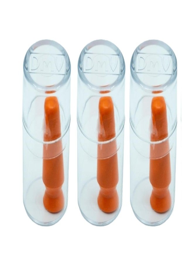 DMV Scleral Cup Large Contact Lens Handler -3 Pack - Inserts and Removes Scleral Contact Lenses and Prosthetic Eyes (Orange) - Image 2