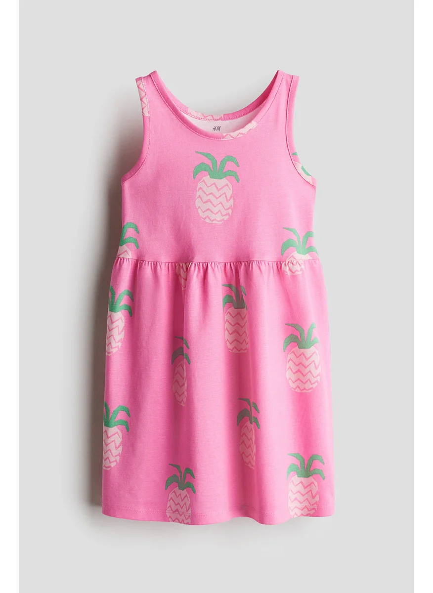 اتش اند ام Patterned Cotton Dress
