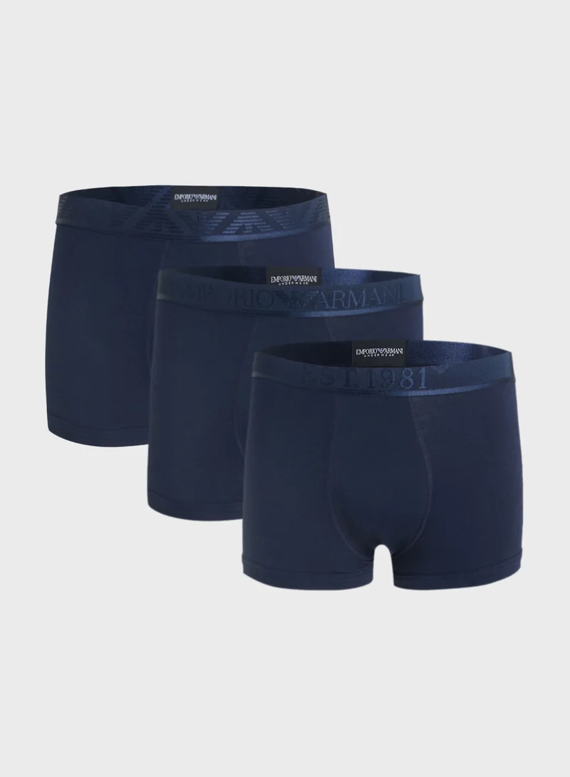 EMPORIO ARMANI 3 Pack Of Logo Boxers