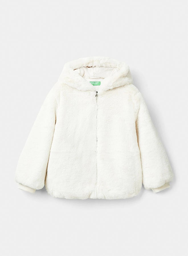 Benetton Jacket in faux fur  - Image 1