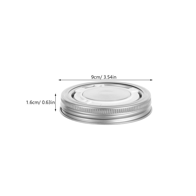 2 Sets Stainless Steel Jar Timer Lids Wide Mouth Leakproof And Airtight Reusable Lids With Safety Cover For Canning And Storage - Image 2