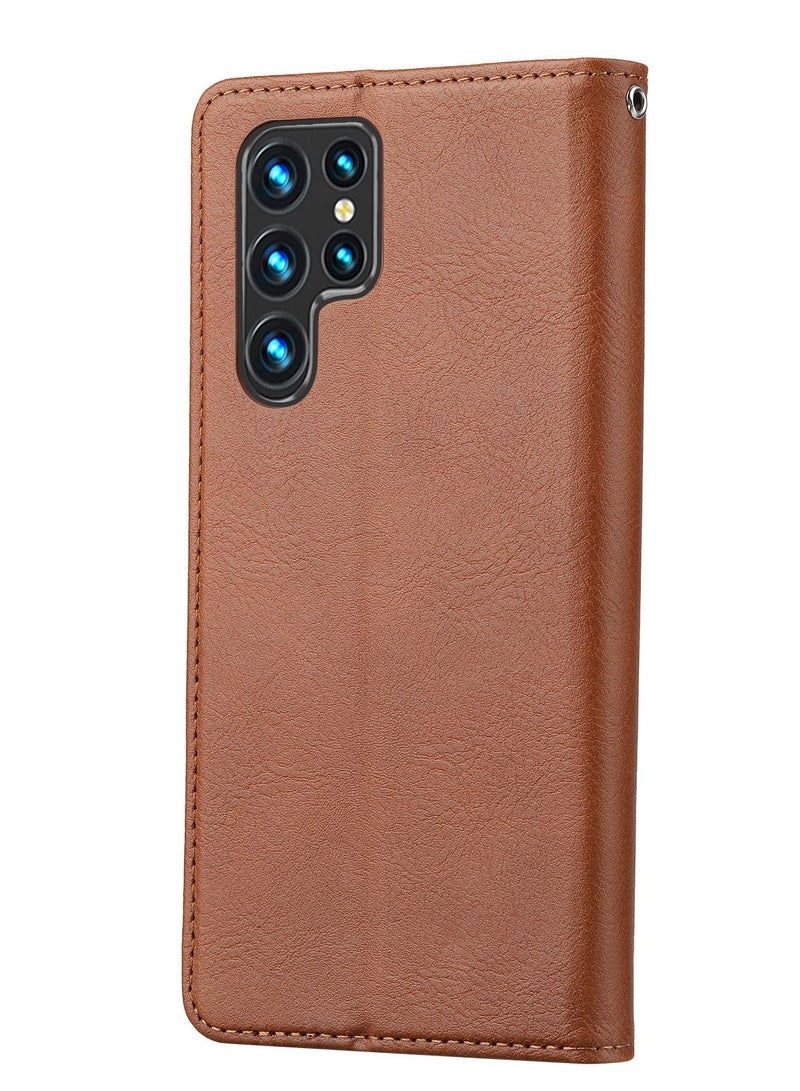 Suteni Flip Cover Leather Protective Case for Samsung Mobile Phone - Image 2