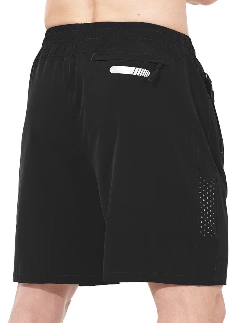 NORTHYARD Men's Athletic Running Shorts Gym Workout Shorts 7"/ 9"/ 5" Quick Dry Lightweight Sports Basketball Exercise Tennis Exercise Black M - Image 3