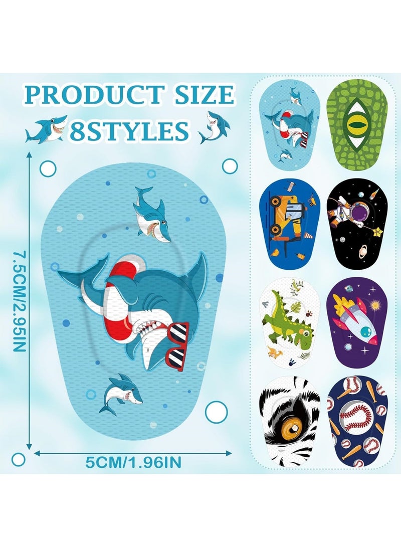 saykfoe 48 Pcs Adhesive Eye Patches for Kids, Fun Design Kids Eye Patches Cute Latex Free Adhesive Bandages for Amblyopia Disposable Eye Pad Lazy Eye Light Blocking Children Toddler (Multicolor2) - Image 3